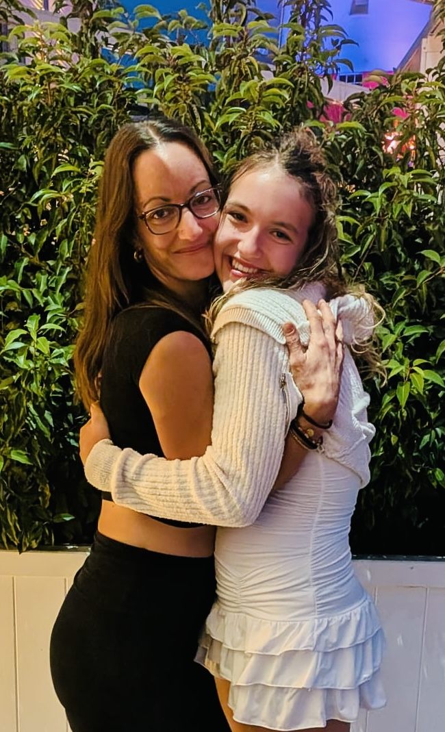 Giulia mit ihrer Mutter